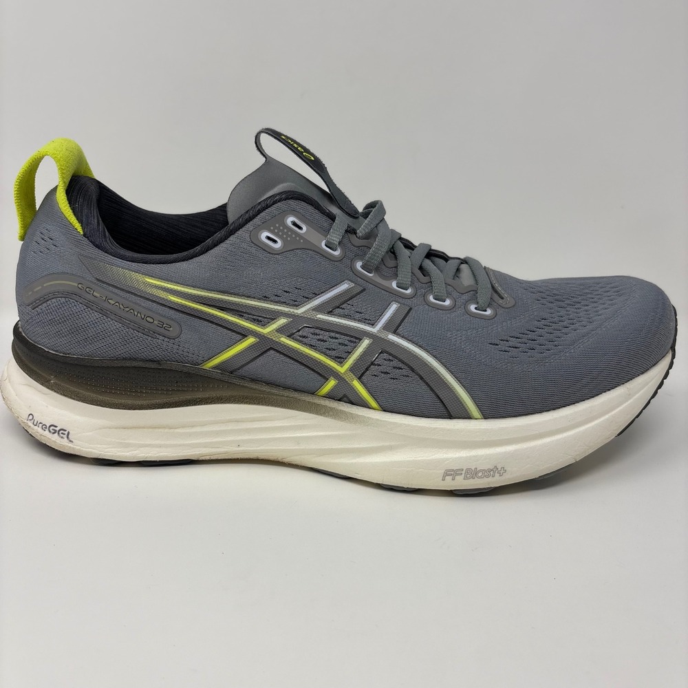 ASICS Gel-Kayano 32 Men's Size 12.5 Grey White Athletic Running Shoes (1011C052)